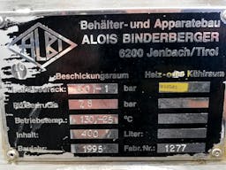 Thumbnail Albi Alois Binderberger 400 Ltr. - Recipiente de presión - image 6