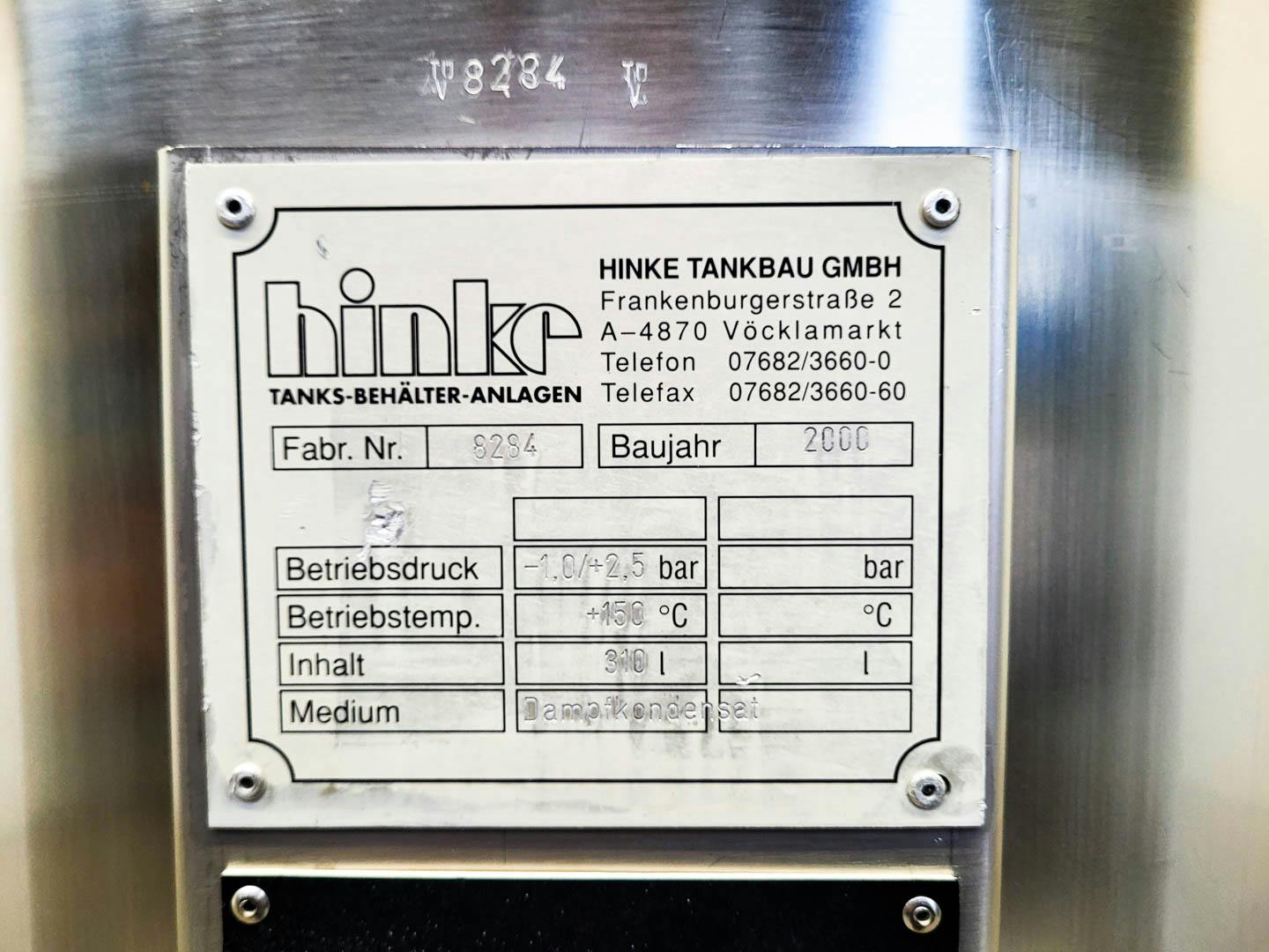 Hinke 310 Ltr. - Zbiornik ciśnieniowy - image 5