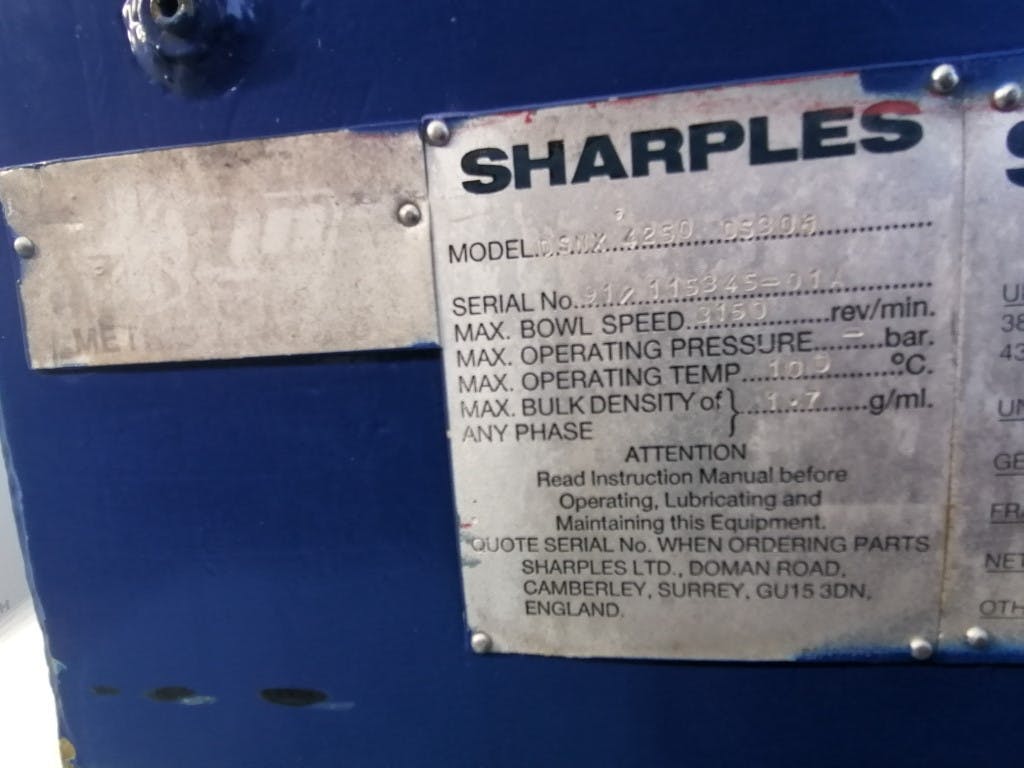 Sharples DSNX4250DS306 - Wirówka dekantacyjna - image 10