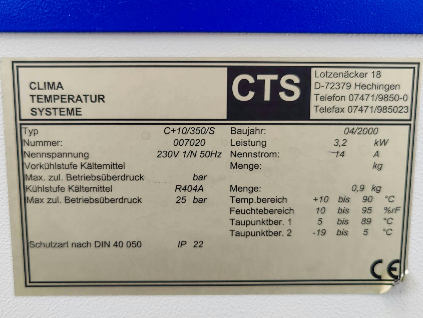 CTS Clima Temperatur Hechingen C +10/350 - Сушильная камера - image 7