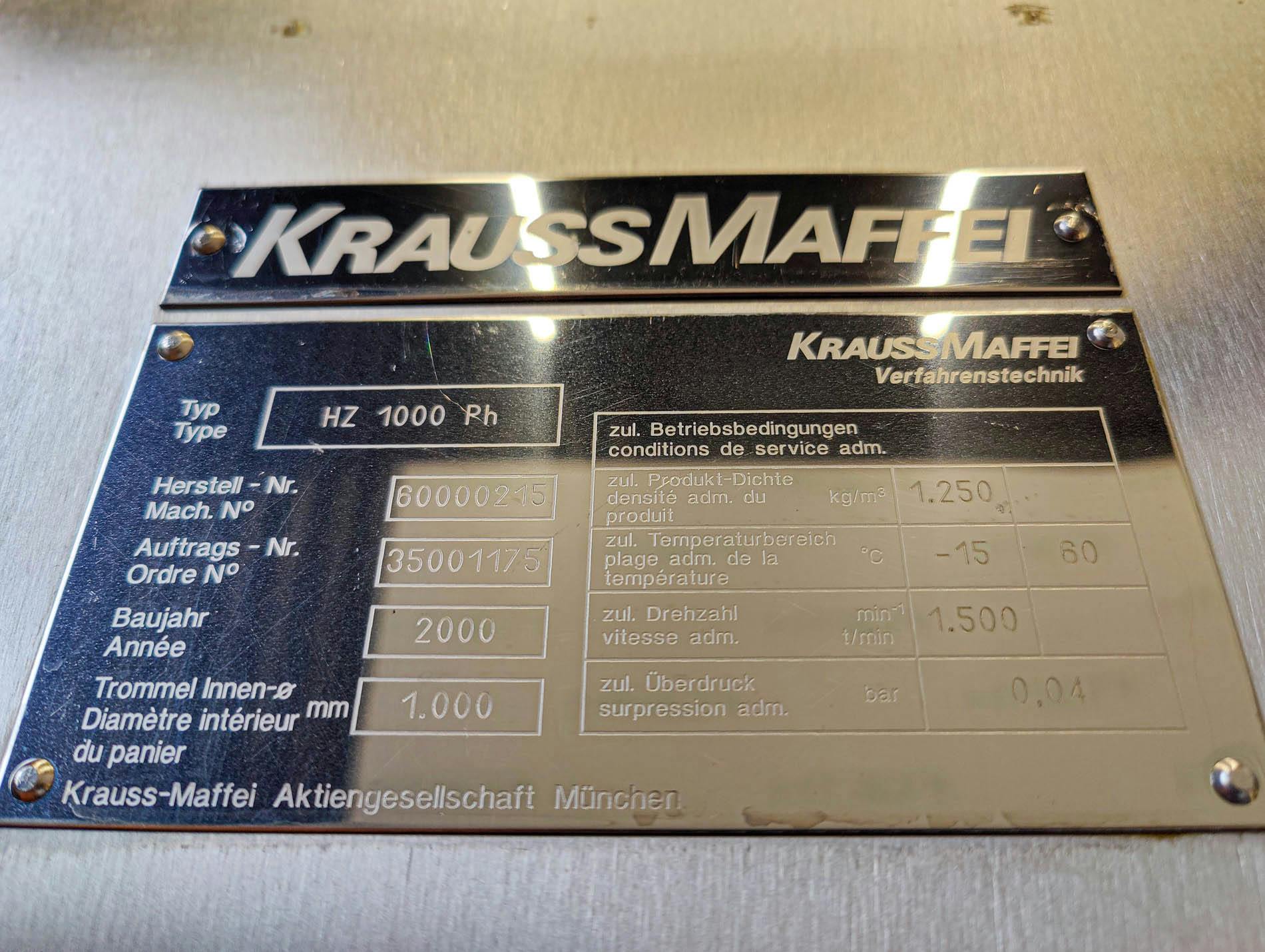 Krauss Maffei HZ 1000 Ph - Peeling centrifuge - image 12