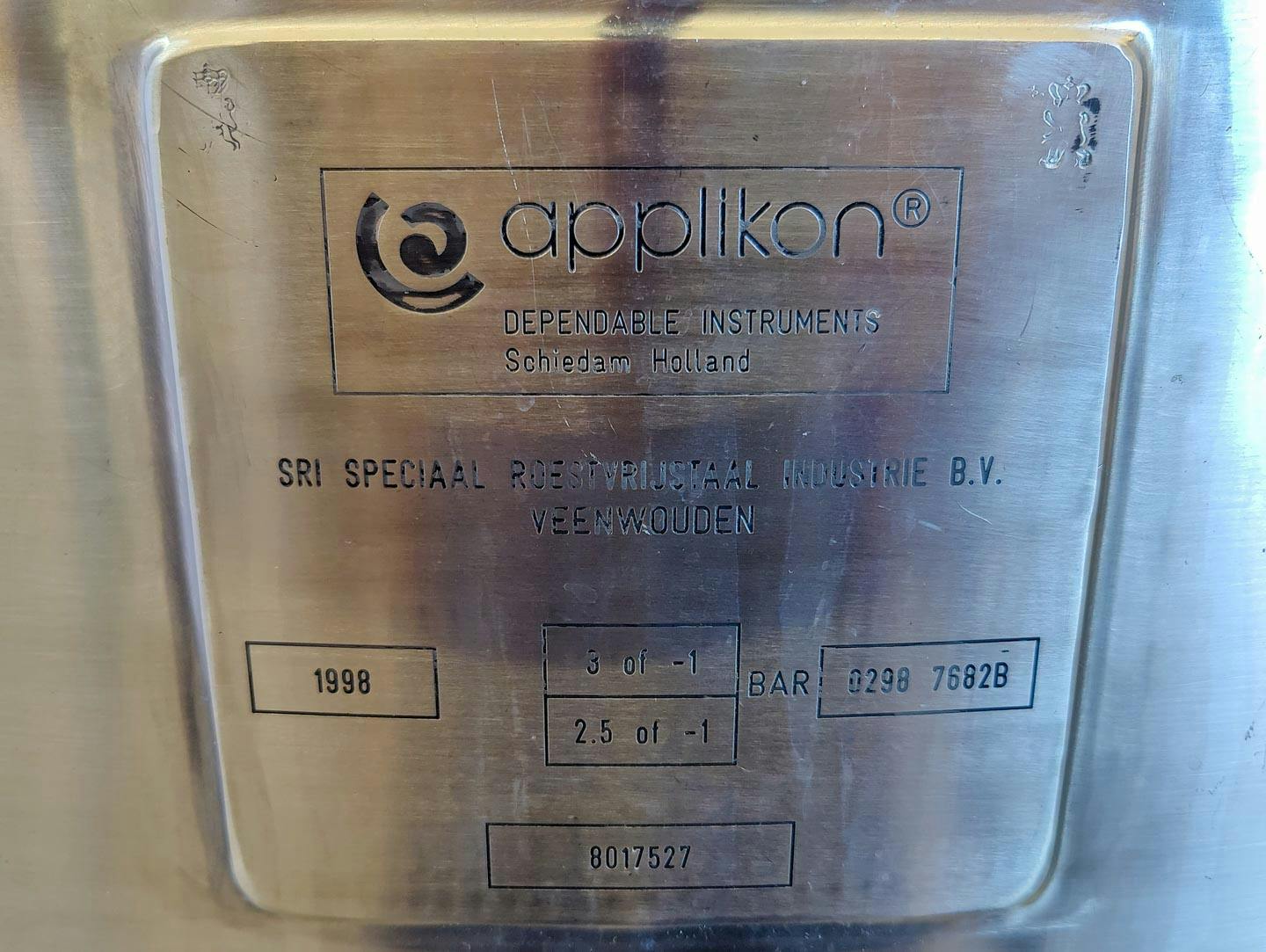 Applikon Bioreactor 750Ltr. - Stainless Steel Reactor - image 14