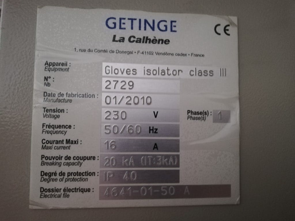 Getinge Gloves isolator class III - Verschiedene Transport - image 12