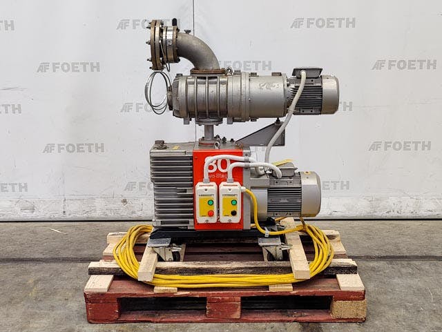 Edwards E2M 80 with mechanical booster EH 500A (oil sealed) - Vacuum pump - image 1