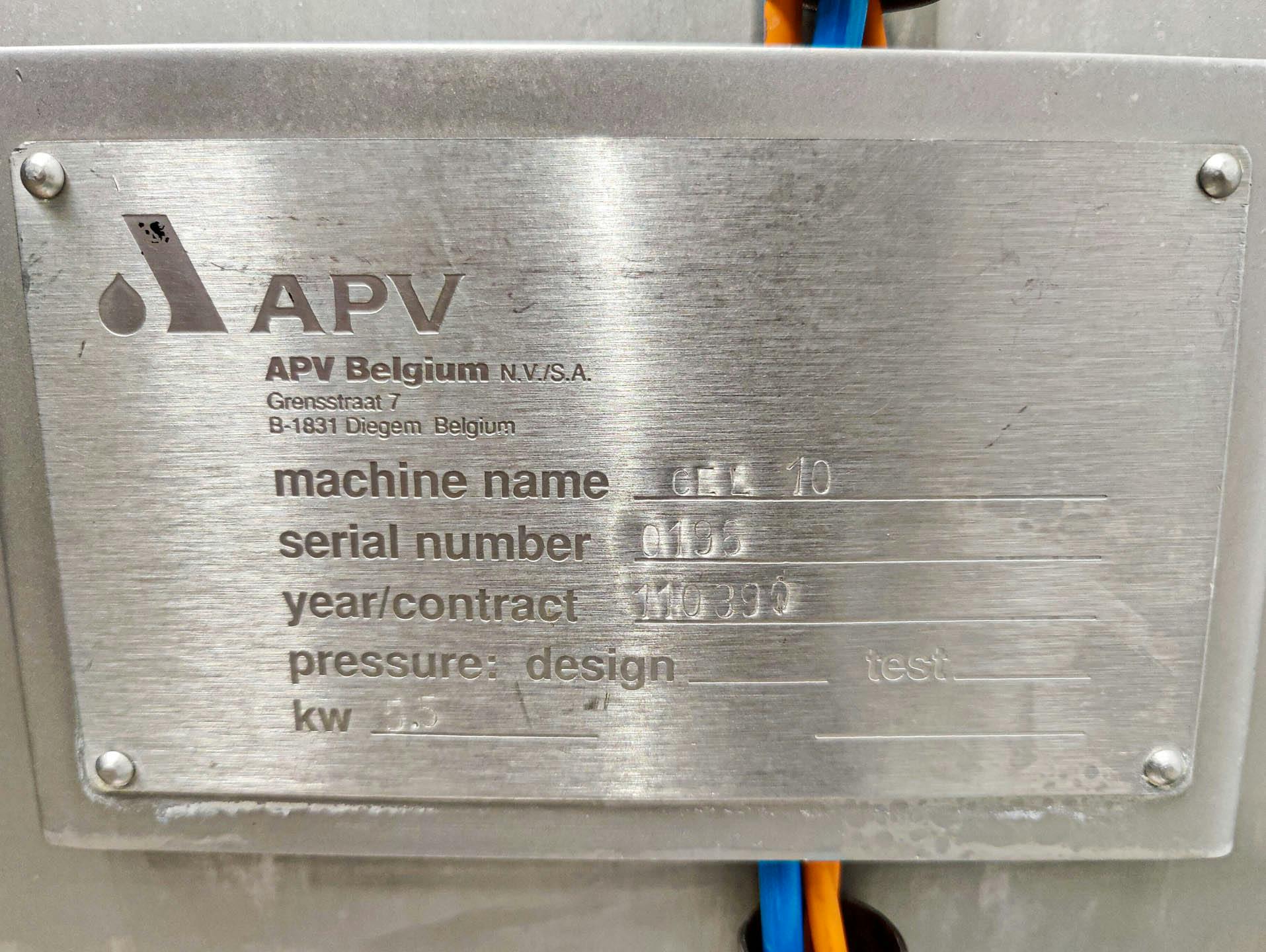 APV Products Liquiverter GEL 10, 150 Ltr. - Zbiornik mieszalnikowy - image 8
