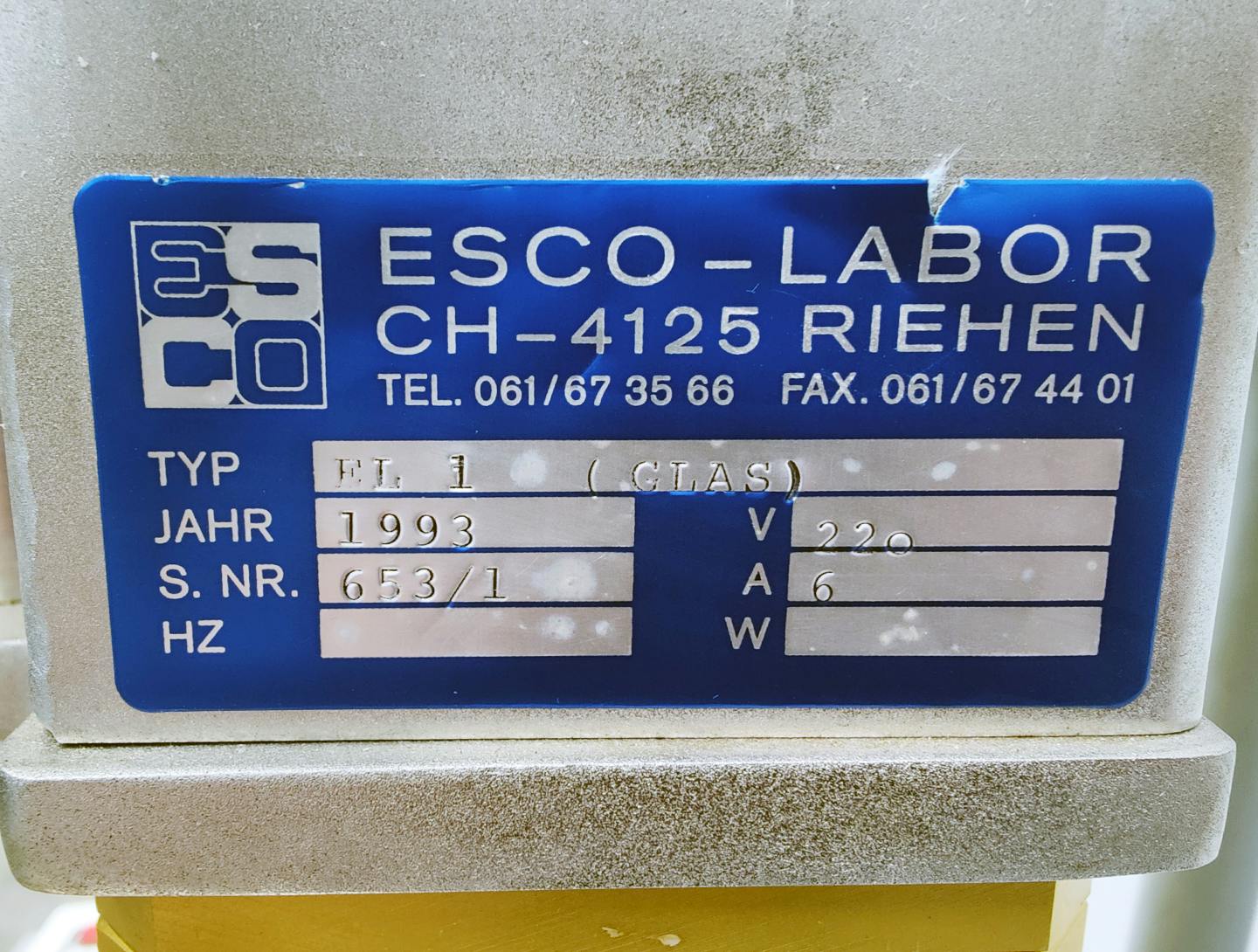 Esco Labor EL1 - Processing vessel - image 10