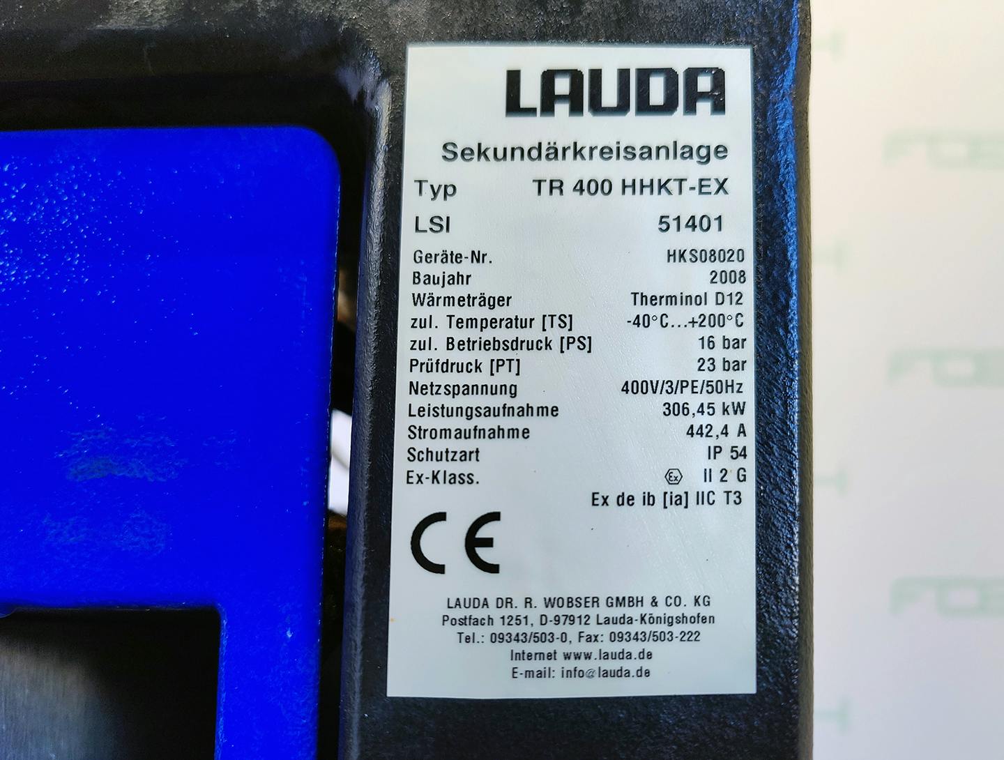 Lauda TR400 HKKT-EX - Unidade de fluido térmico - image 15