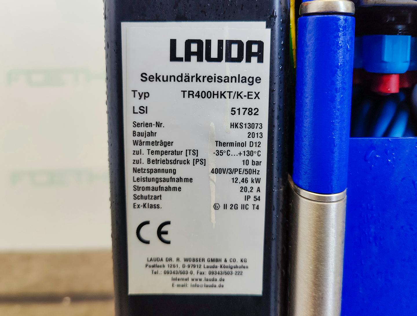 Lauda TR400 HKT/K-EX "secondary circuit system" - Unità di fluido termico - image 6