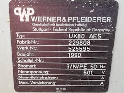 Thumbnail Werner & Pfleiderer UK-80 AES - Mezclador de palas en Z - image 11