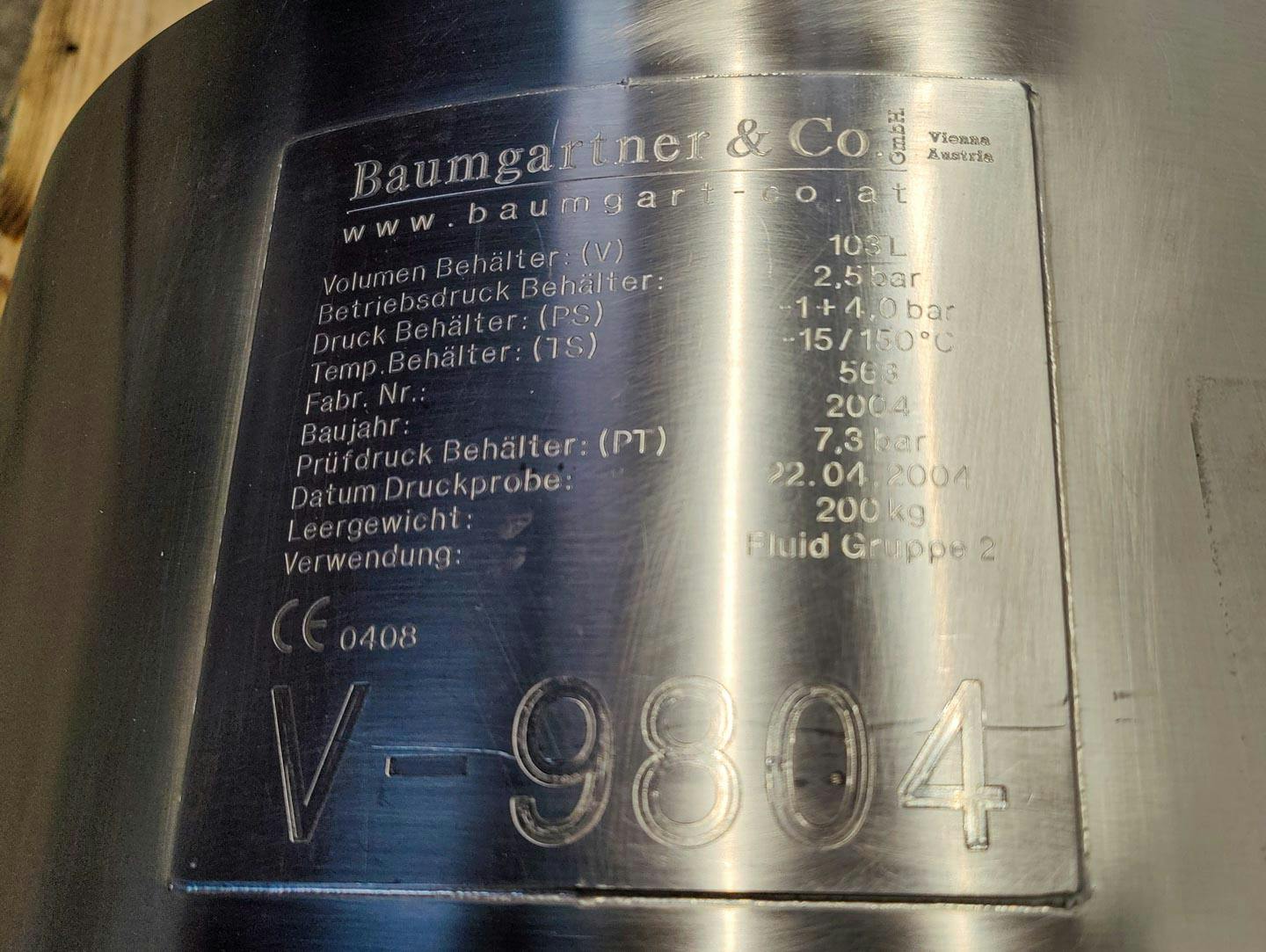 Baumgartner 103 Ltr. - Serbatoio a pressione - image 9