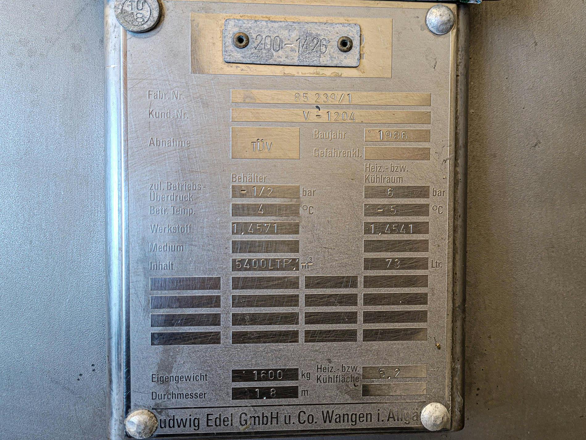 Ludwig Edel 5400 Ltr. - Bioreactor - Stainless Steel Reactor - image 14
