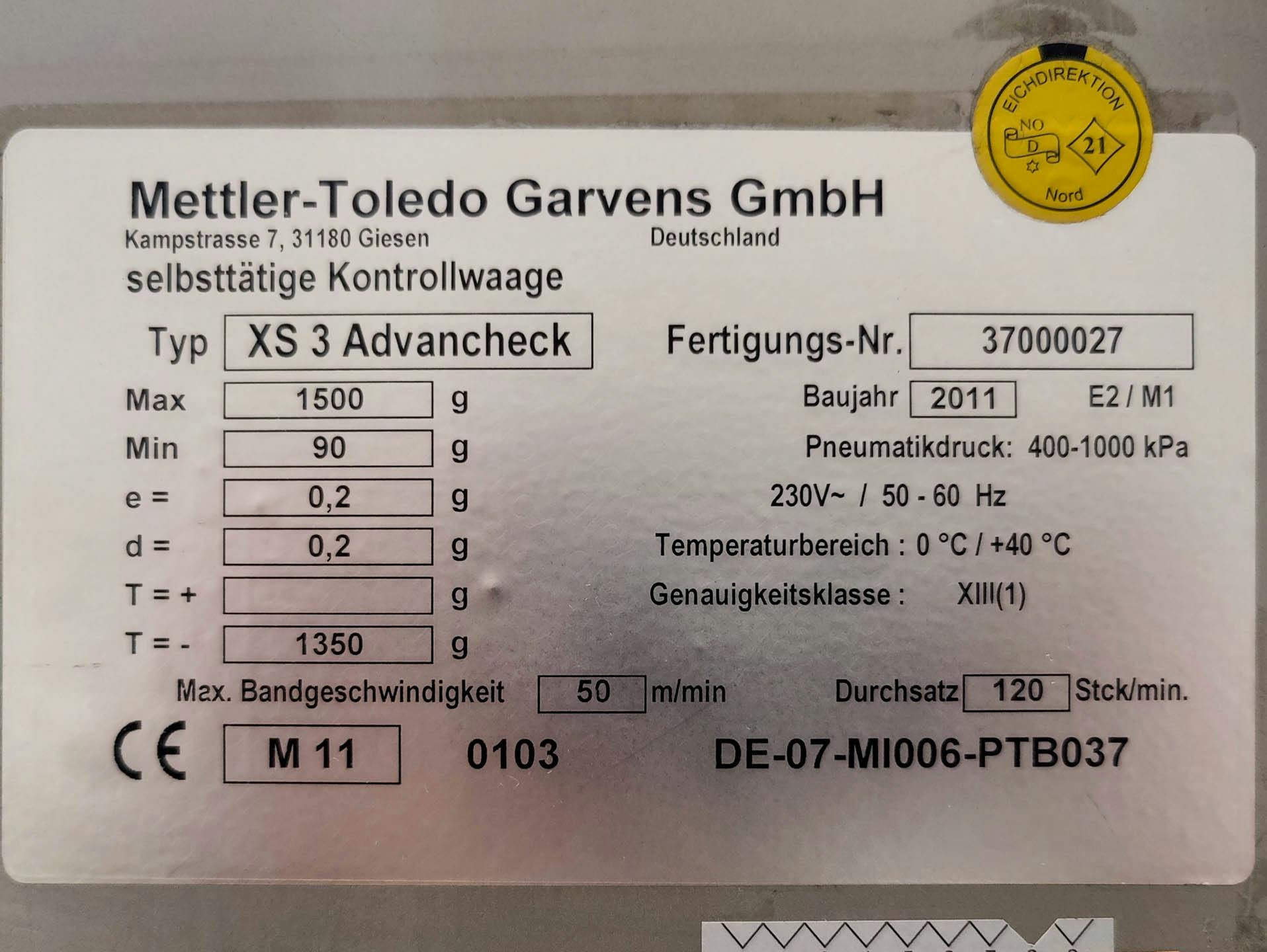 Mettler Toledo XS 3 Advancheck H/X-Ray - Metal detector - image 17