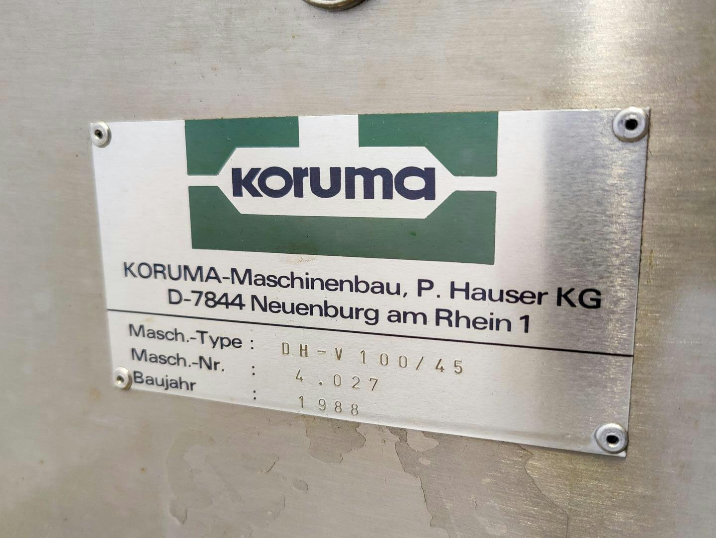 Fryma Koruma Disho V100/45 - Processing vessel - image 8