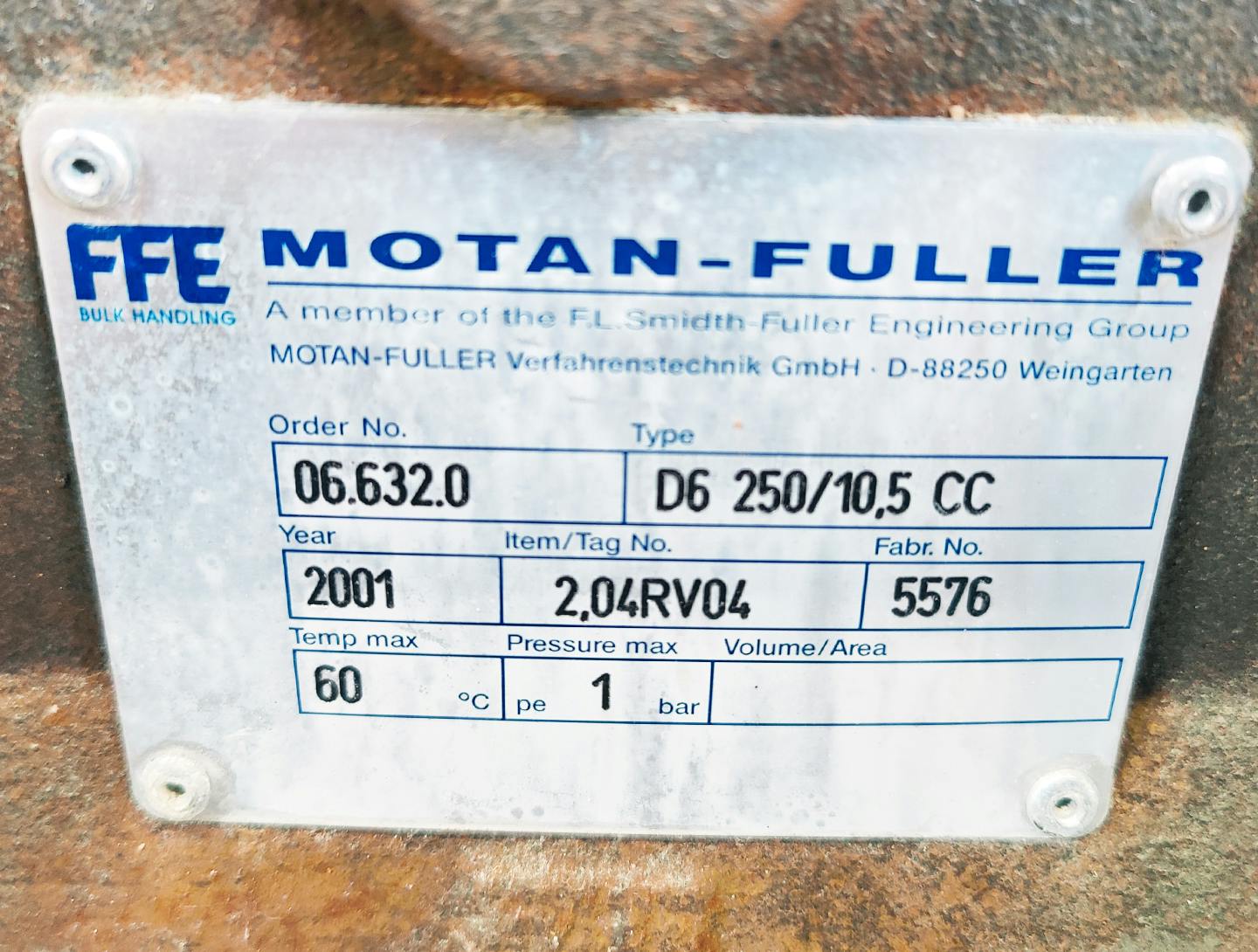 Motan D6320/21.6CC - Rotacní ventil - image 9