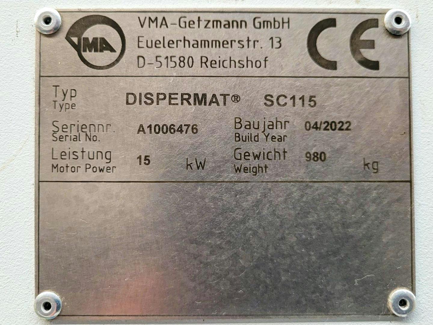 VMA-Getzmann Dispermat SC 115 - Młyn perełkowy - image 4