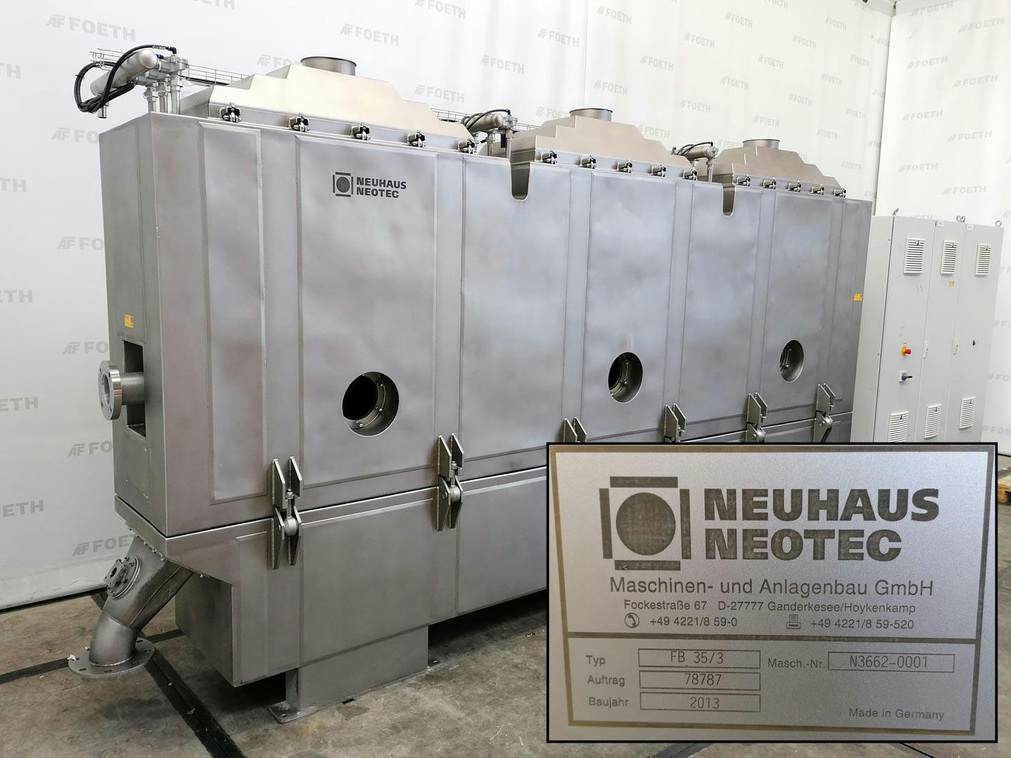 Neotec Conti FB 35/3 "reconditioned" - Fluid bed dryer continuous - image 4