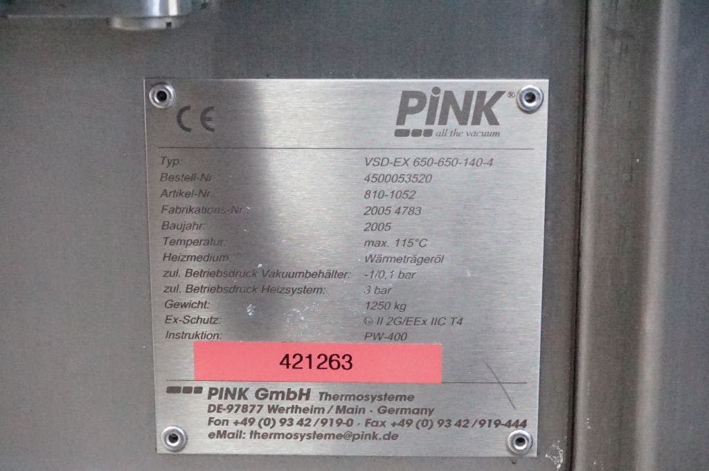 Pink Wertheim VSD-EX-650-650-140-4 - Séchoir à plateaux - image 8
