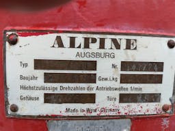 Thumbnail Alpine 500 UP beater plate - Molino de impacto para finos - image 7