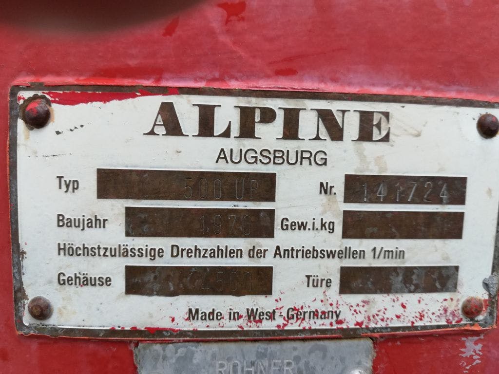 Alpine 500 UP beater plate - Feinprallmühle - image 7