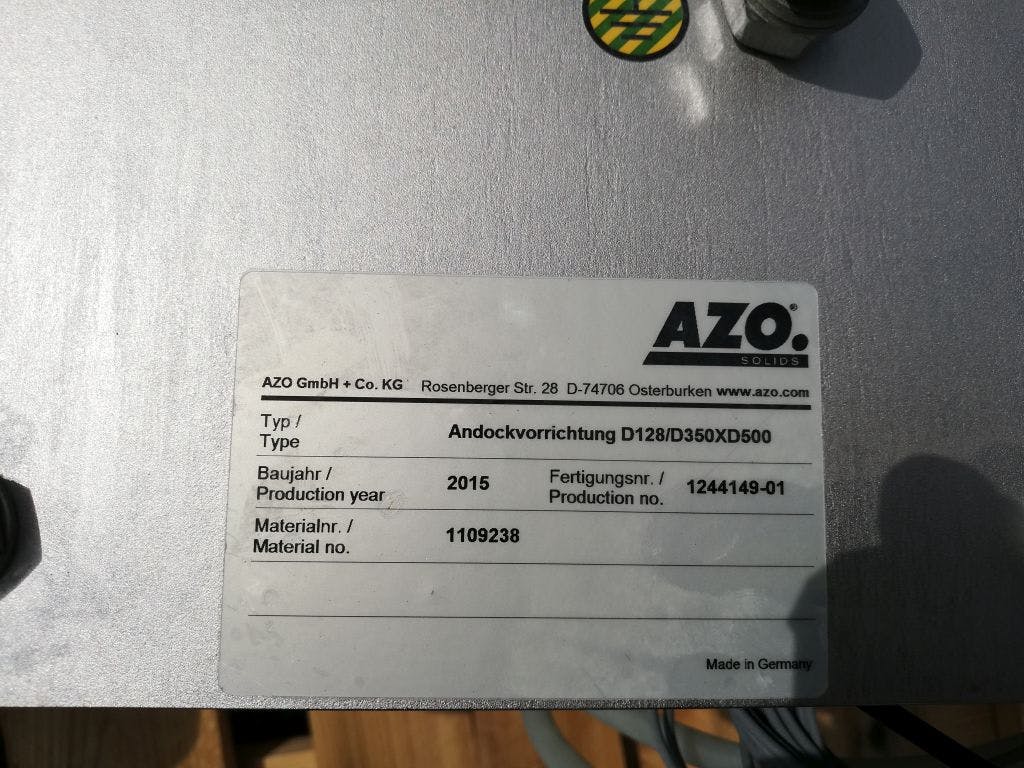 AZO Docking device D128/D350XD500 - Llenadora de polvo - image 5