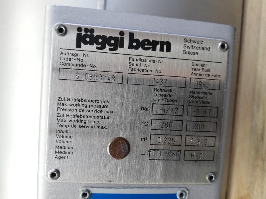 Jaeggi Bern 10 m2 - Évaporateur à film tombant - image 5