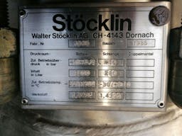 Thumbnail Stoecklin 6300 ltr - Stainless Steel Reactor - image 6