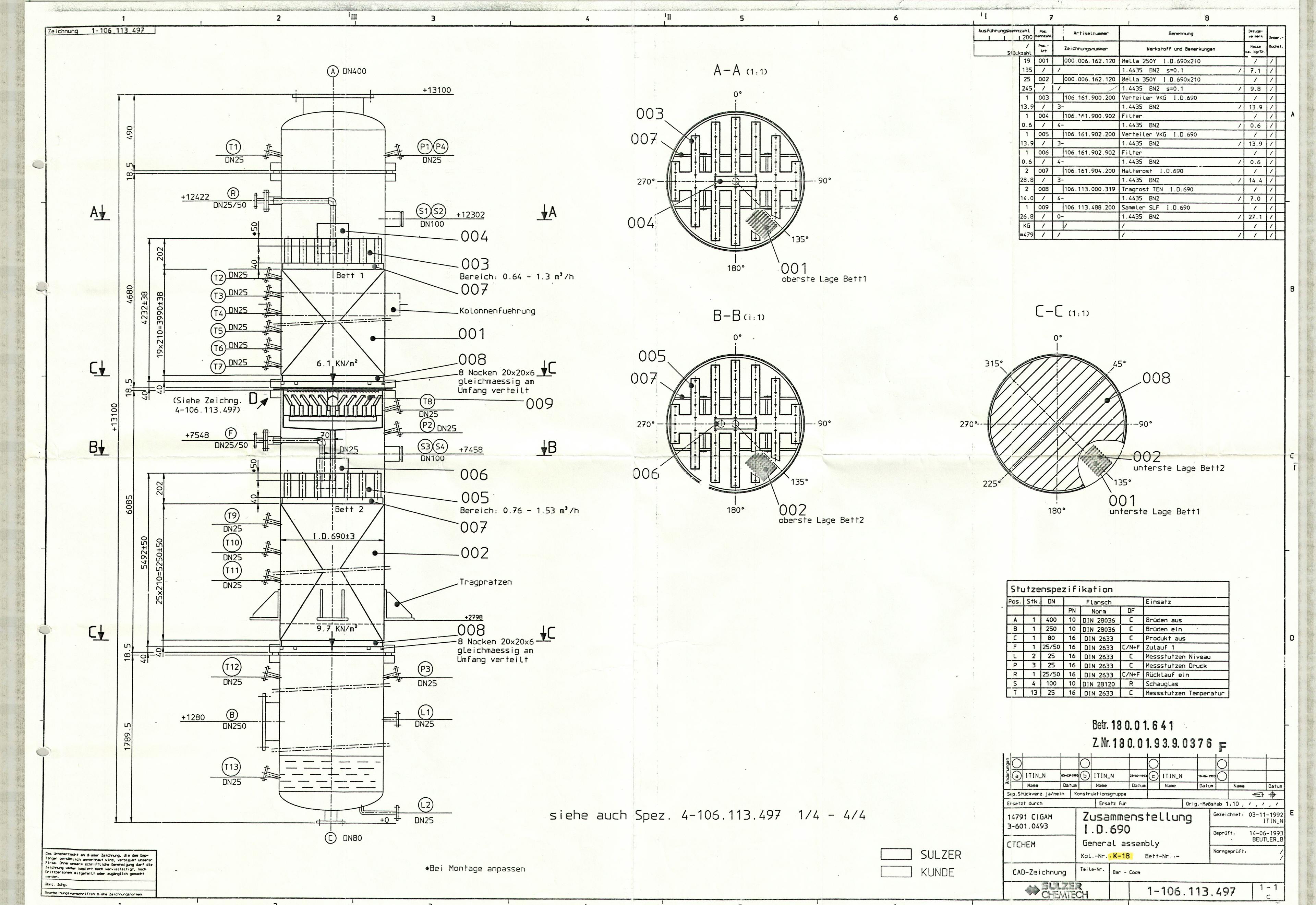 Sulzer Column DN700 STNR - Перегонная установка - image 15