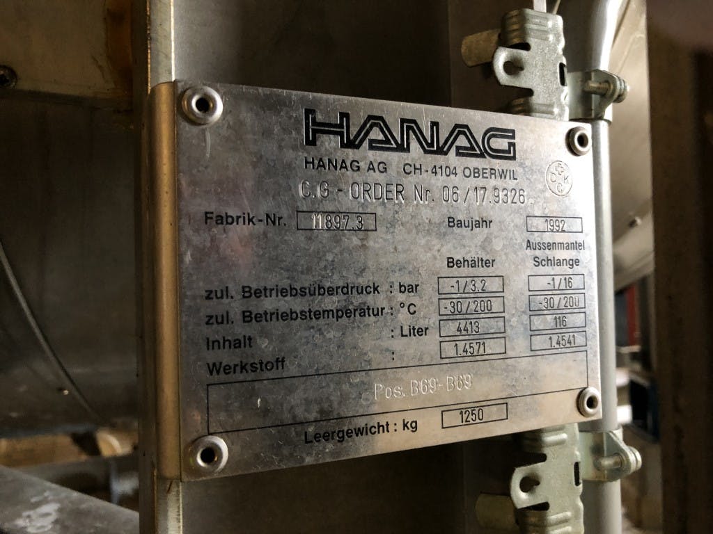 Hanag Oberwil 4413 ltr - Pressure vessel - image 12
