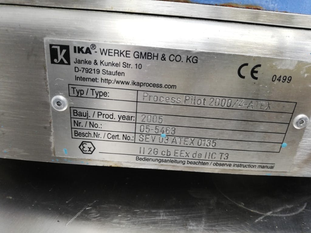IKA Werke UTL 2000/4 Process Pilot ATEX - In-line high shear mixer - image 7