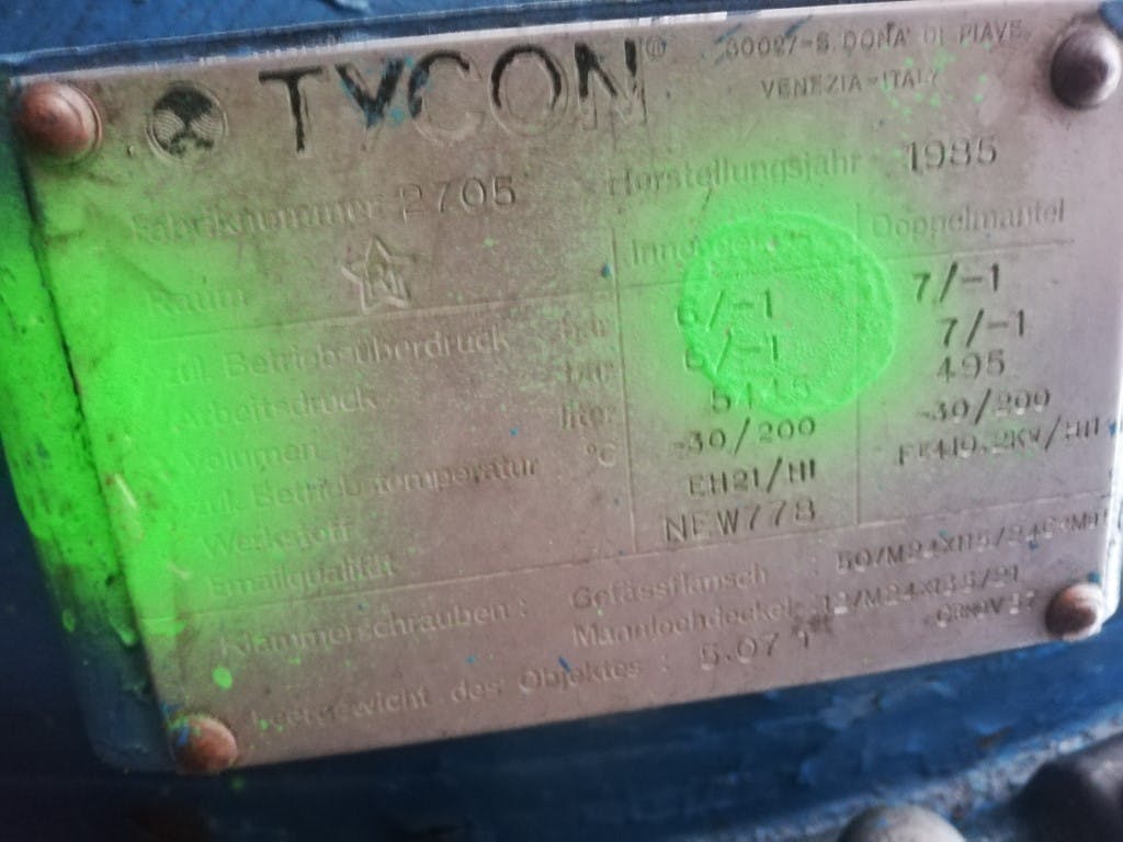 Technoglass / Tycon Italy 7260  ltr - Smaltované reaktor - image 11