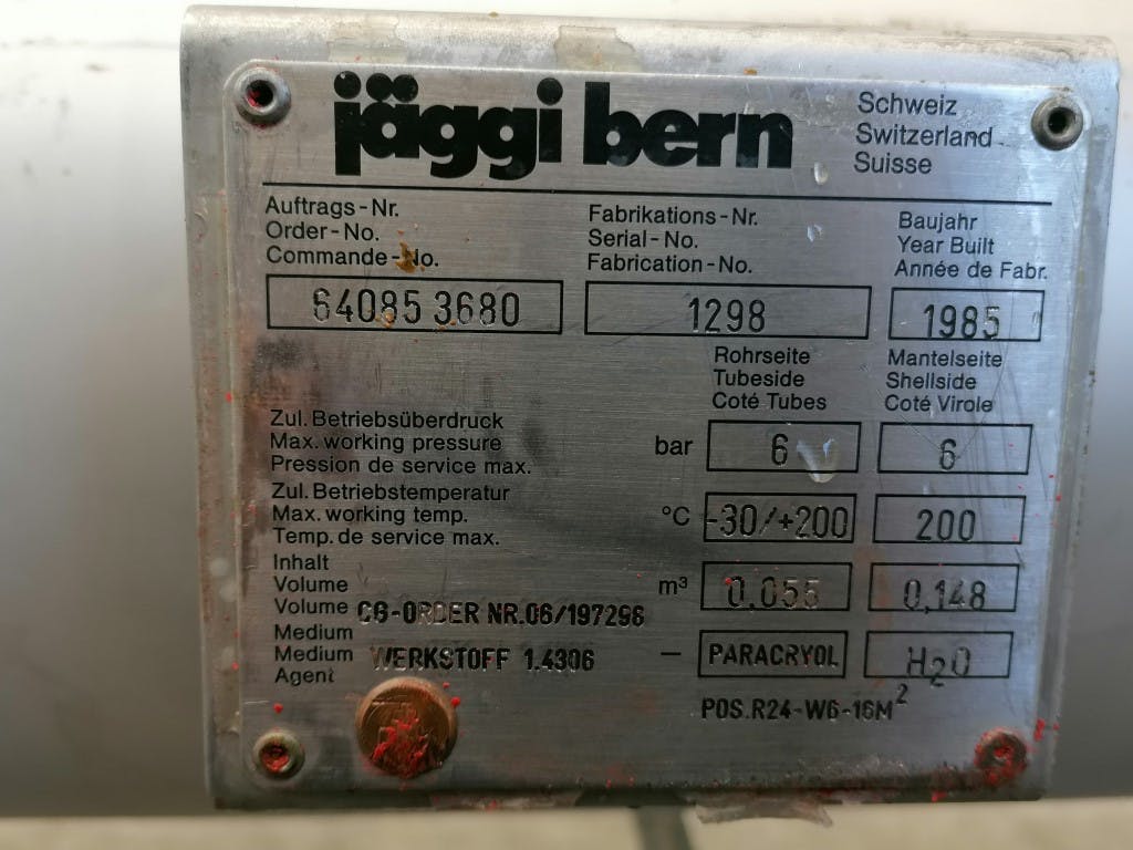 Jaeggi Bern - Кожухотрубчатый теплообменник - image 8