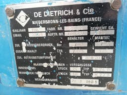 Thumbnail De Dietrich CE- 6300 Ltr - Reaktory emaliowane - image 11