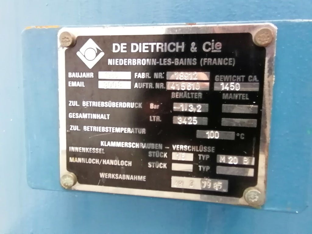 De Dietrich 3400 Ltr - Zbiornik ciśnieniowy - image 11