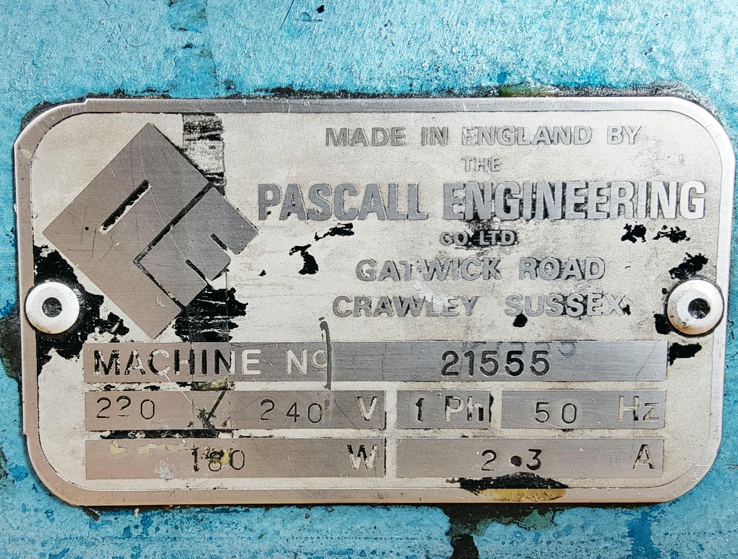 Pascall Engineering Model 1 - Three roll mill - image 8