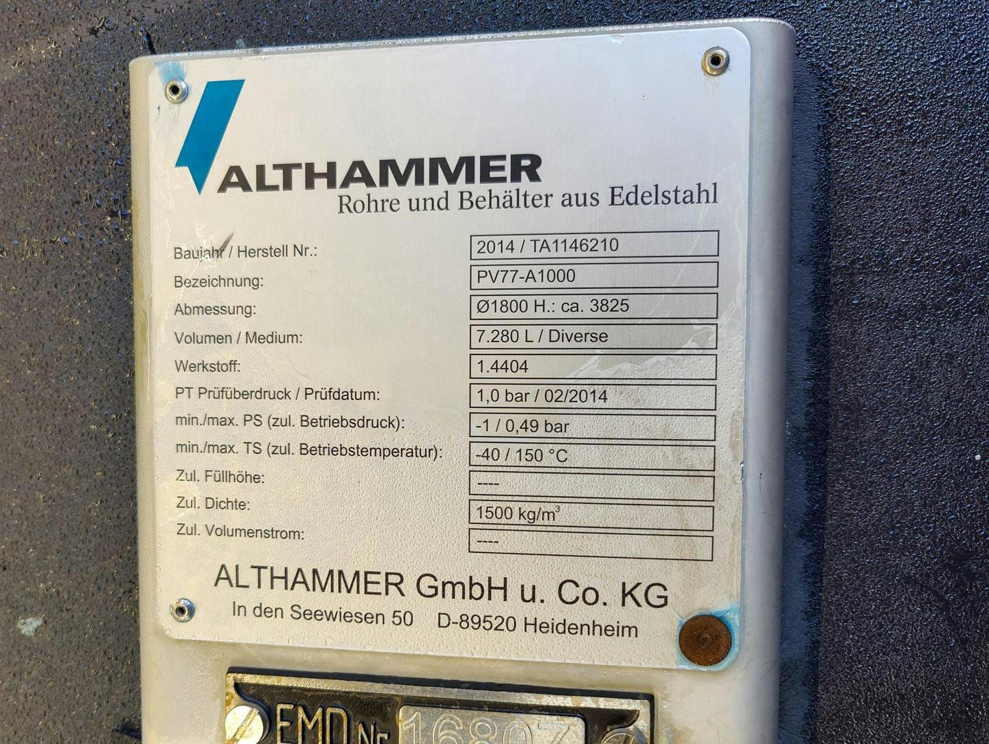 Althammer 6000 Ltr. - Vertical tank - image 7
