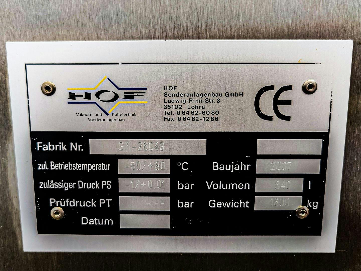 Hof Vakuum- und Kaltetechnik vacuum dryer - Gefriertrockner - image 8